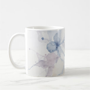 Mug Abstrait éclaboussure d'encre fluide bleu et viole