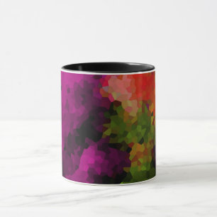 Mug Abstrait, élégant, mosaïque, motif mosaïque, crist