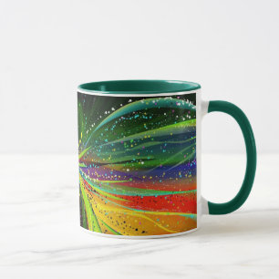 Mug Abstrait en céramique araignée astronomique