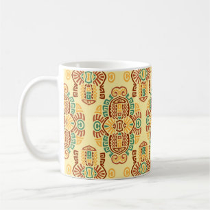 Mug Abstrait Ethnique vintage Motif sans couture. tend