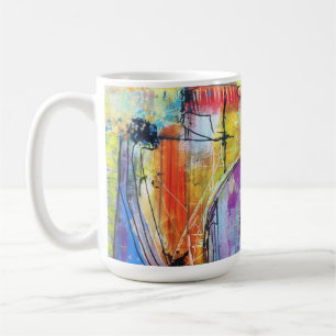Mug Abstrait Géométrique Coloré
