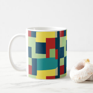 Mug Abstrait Géométrique Moderne Coloré