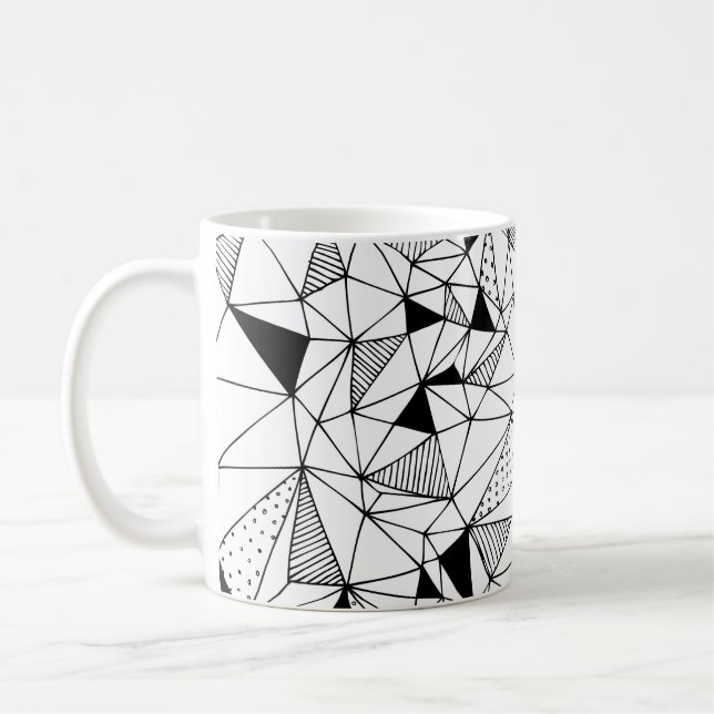 Mug Abstrait géométrique : Polygonal Arrière - plan Ar (Gauche)