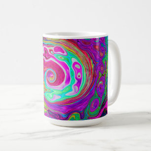 Mug Abstrait Groovy Rétro Tourbillon Arc-en-ciel Magen