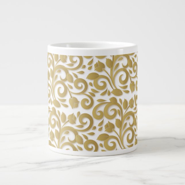Mug Abstrait Jumbo Fleuri (Devant)