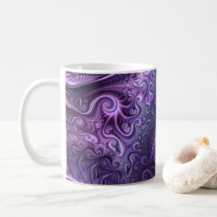 Mug Abstrait Lilac coloré et violet Motif spiral