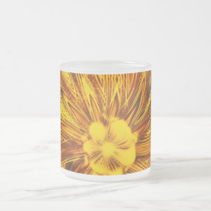 Mug Abstrait Lines Fleur Jaune