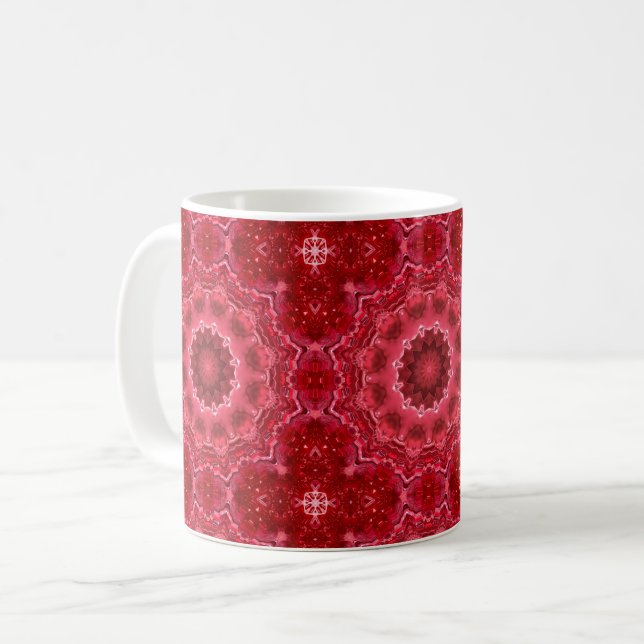 Mug Abstrait, mandala, kaléidoscope (Devant gauche)