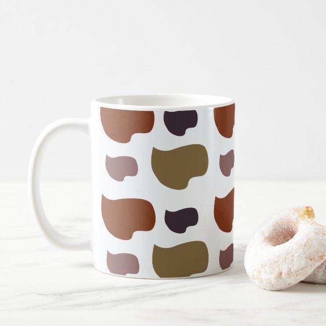 Mug Abstrait moderne coloré (Avec donut)