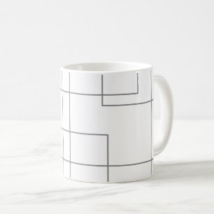 Mug Abstrait, moderne, simple, minimaliste ligne art m