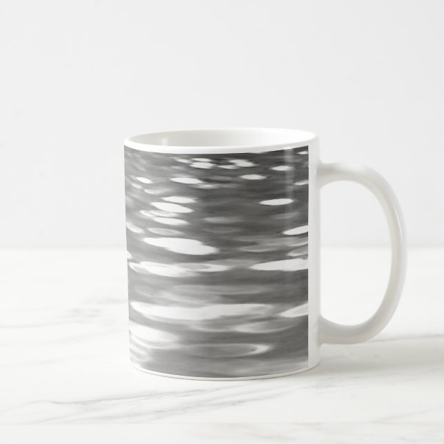 Mug Abstrait n° 3 : brillant gris argenté (Droite)