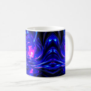 Mug Abstrait Néon Futuriste
