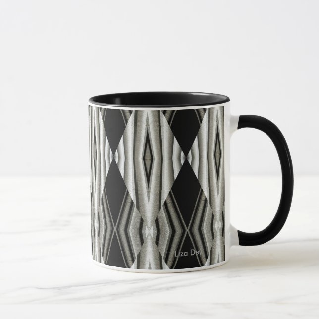 Mug Abstrait noir et blanc 1 (Droite)