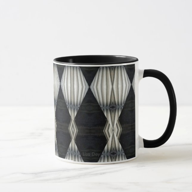 Mug Abstrait noir et blanc 2 (Droite)