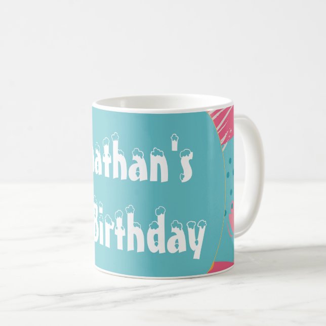 Mug Abstrait Personnalisé Coloré (Devant droit)