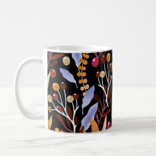 Mug Abstrait Plantes d'aquarelle herbes Motif