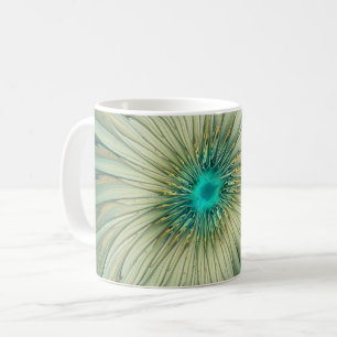 Mug Abstrait Sage Green Imaginaire Fleur Fractal Art