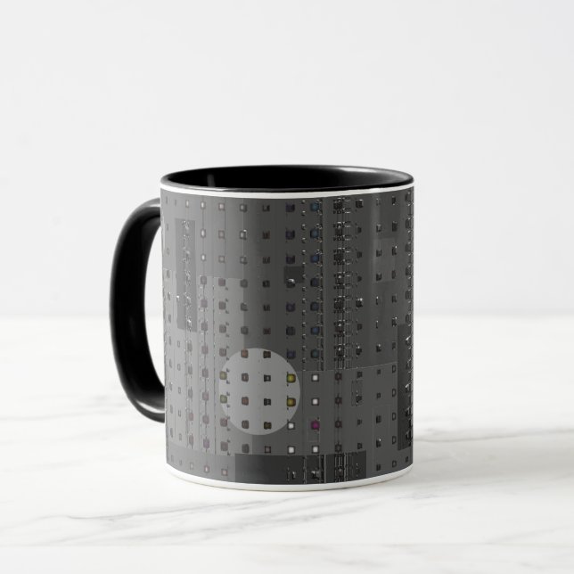 Mug Abstrait Sombre (Devant gauche)