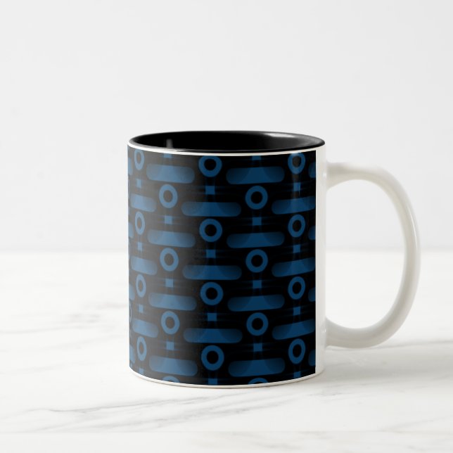 Mug Abstrait ultramoderne, Royal Blue (Droit)