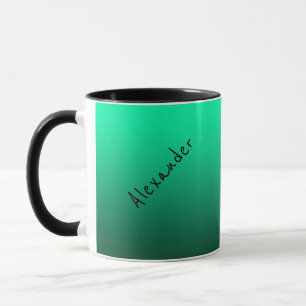 Mug Abstrait vert brillant contraste de couleur pure t