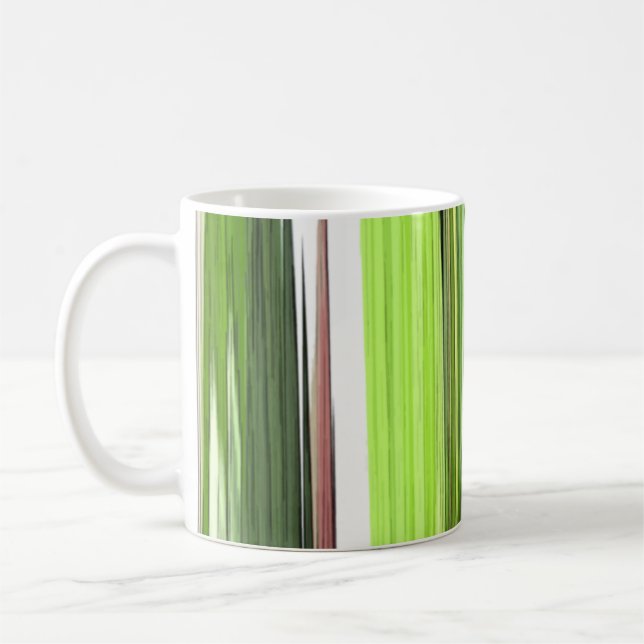 Mug Abstrait Vertical Vert 422 (Gauche)