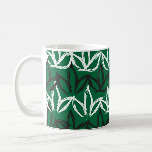 Mug Abstraite brosse coups Motif sans couture, motif (Gauche)