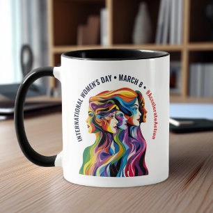 Mug Abstraite couleur face à la Journée des Femmes I