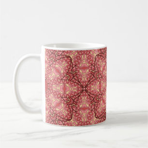 Mug Abstraite fleur mandala ethnique sans couture moti