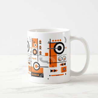 Mug Abstraite inspirée par les technologies orange