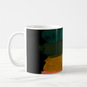 Mug Abstraite ligne art brosse traits colorés art