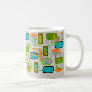 Mug Abstraite moderne de l'ère atomique du milieu du s
