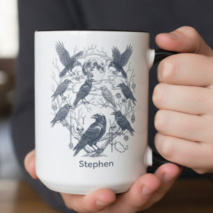 Mug Académie gothique sombre corbeau