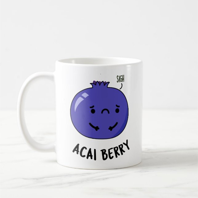 Mug Acai Berry Funny Fruit Pun (Gauche)