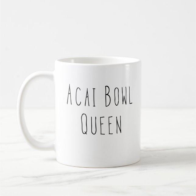 Mug Acai Bowl Queen Healthy Foodie Cadeau (Gauche)