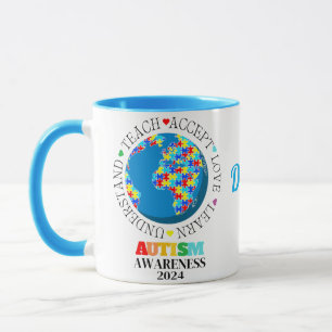 Mug Acceptation d'amour de Sensibilisation sur l'autis