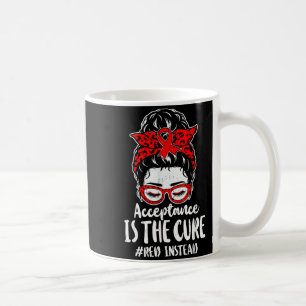 Mug Acceptation de l'autisme Sensibilisation Rouge au