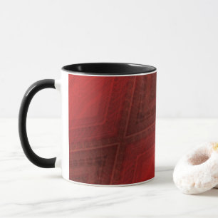 Mug Acceptation   Motif de Boho Eclectique Rouge