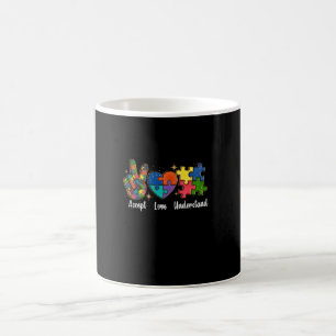 Mug Accepter Amour Comprendre Paix Sensibilisation à l