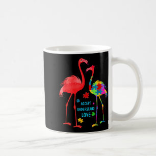 Mug Accepter comprendre amour autisme flamant rose puz