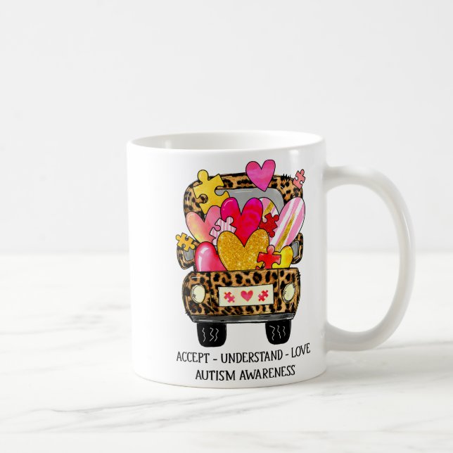 Mug Accepter Comprendre Amour Sensibilisation Autisme  (Droite)
