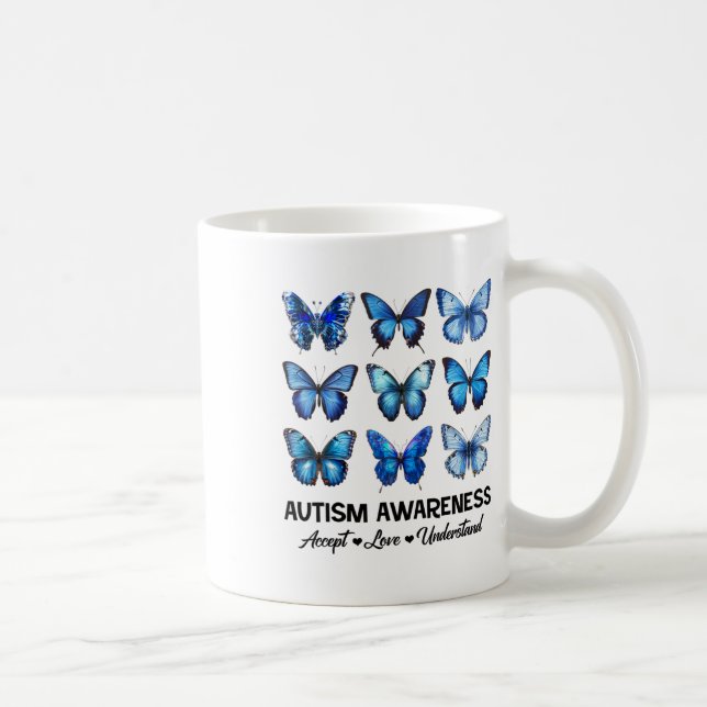 Mug Accepter Comprendre la Sensibilisation sur l'autis (Droite)