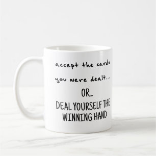 Mug Accepter Les Cartes Ou L'Offre Gagnant Café À La M