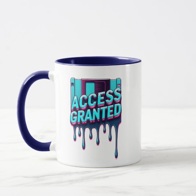 Mug Accès Autorisé | Technologie Rétro & Disquette de  (Gauche)