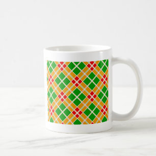 Mug Accessoire motif jaune argyl vert brillant