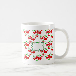 Mug Accessoires de motif de cerisier rouge personnalis