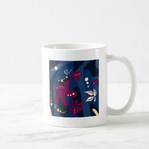 Mug Accessoires Motifs tendance, rose bleu abstrait