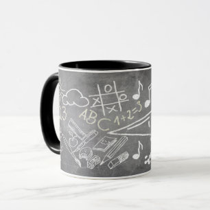 Mug Accessoires pour inscription dans le style tableau