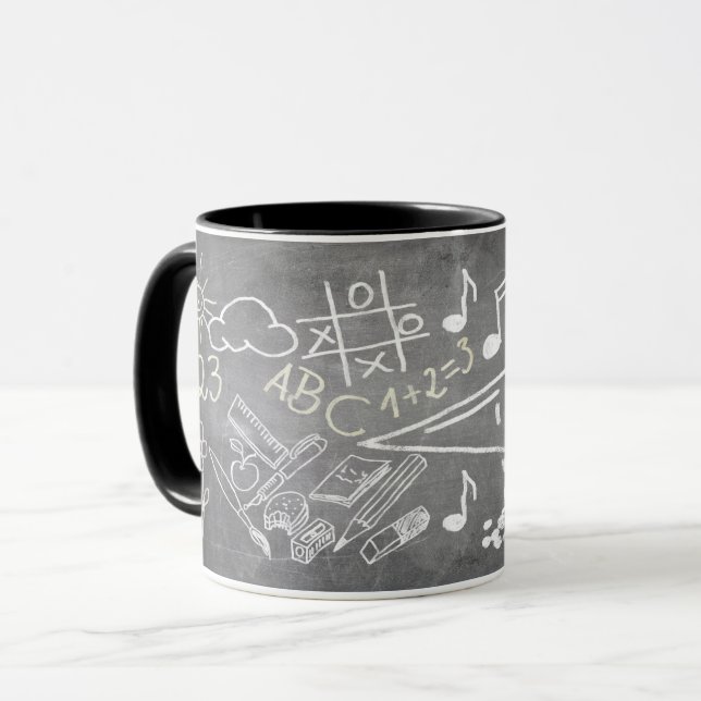 Mug Accessoires pour l'inscription dans le style table (Devant gauche)
