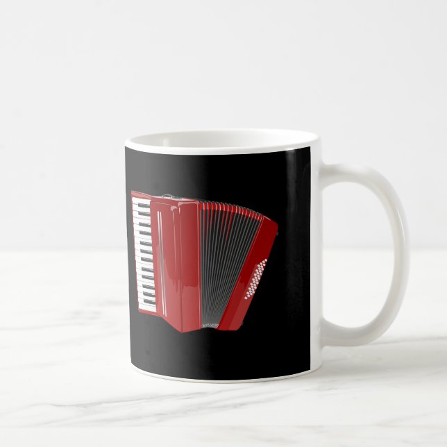 Mug Accordéon : l'accordéon rouge (Droite)