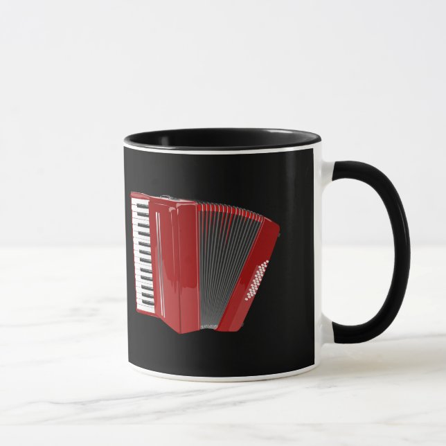 Mug Accordion : L'accordéon rouge (Droite)
